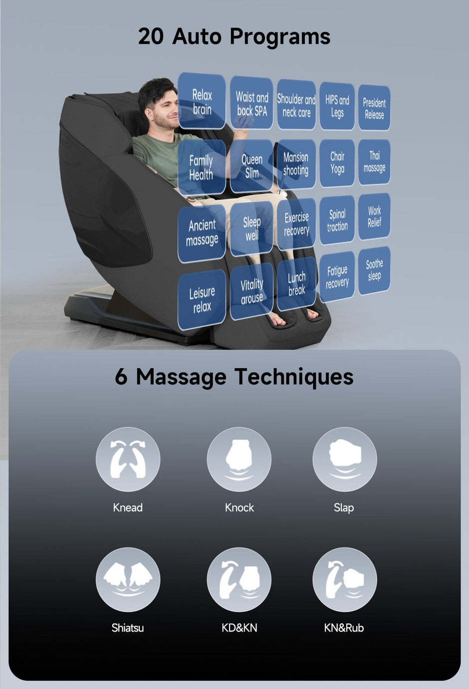 Real Relax PS5200 4D Zero Gravity Massage Chair