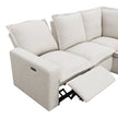 Bruce Power Reclining Sectional Sofa | 5-Seat L-Shaped Couch with USB Ports