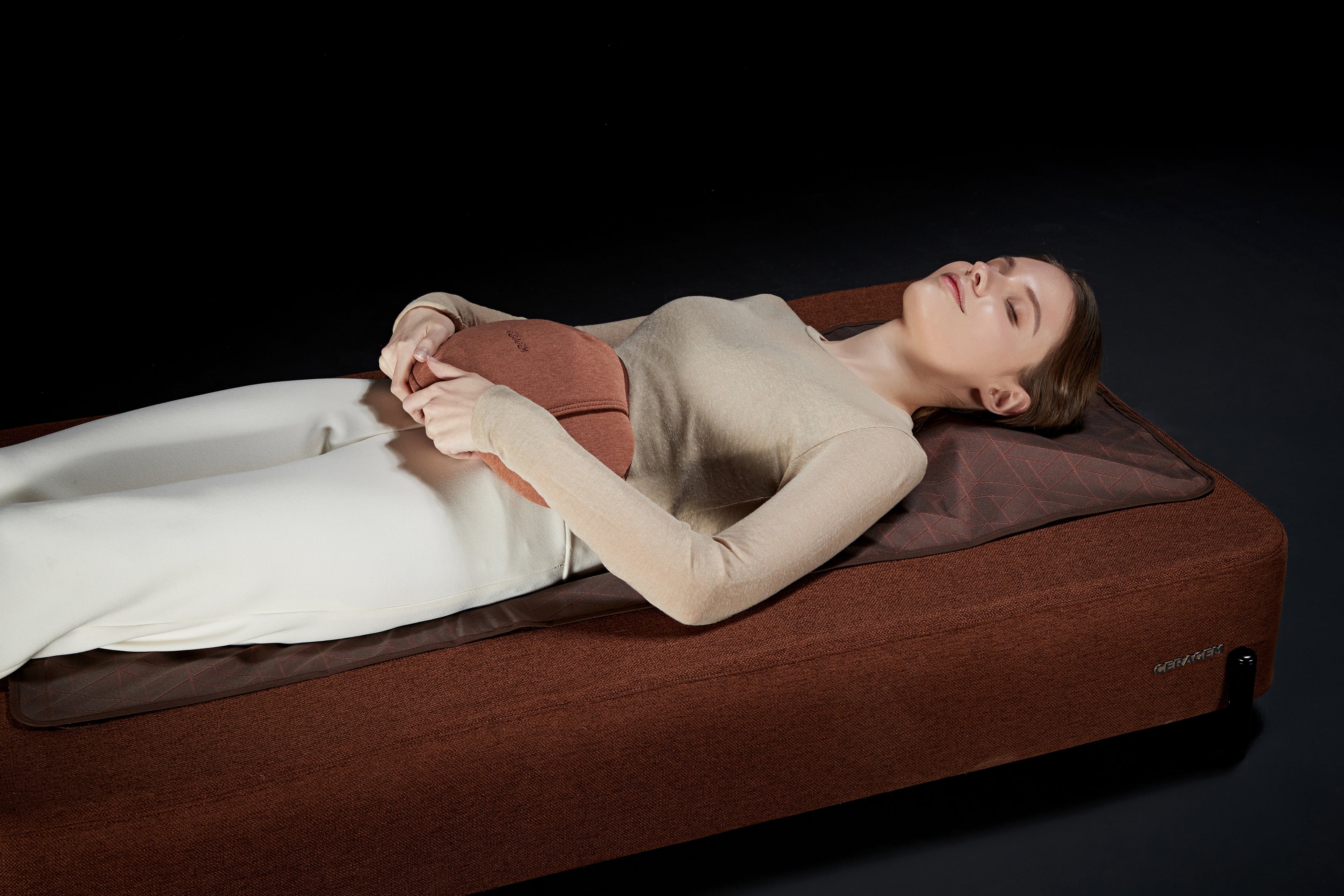 CERAGEM S4 Smart Wellness Lounger | Foldable Massage Bed with Infrared Heat