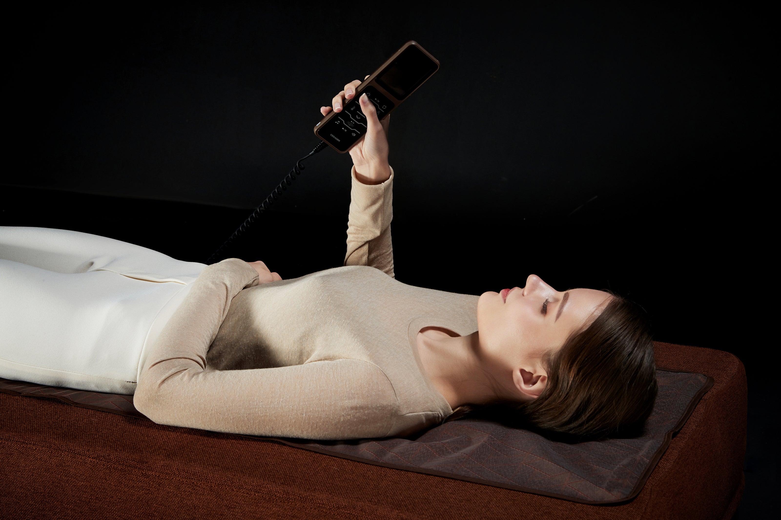 CERAGEM S4 Smart Wellness Lounger | Foldable Massage Bed with Infrared Heat