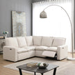 Bruce Power Reclining Sectional Sofa | 5-Seat L-Shaped Couch with USB Ports