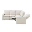 Bruce Power Reclining Sectional Sofa | 5-Seat L-Shaped Couch with USB Ports