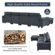Oversized Modular L-Shaped Sectional Sofa | 129