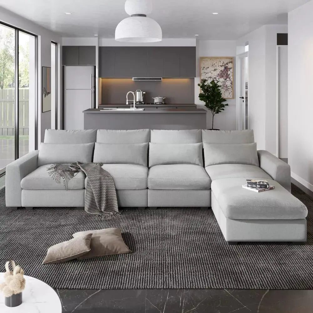 Oversized Modular L-Shaped Sectional Sofa | 129
