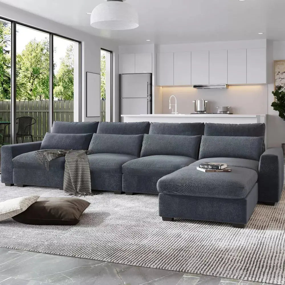 Oversized Modular L-Shaped Sectional Sofa | 129